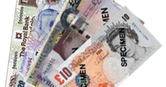 Vilka är de olika valörerna av det brittiska pundet?